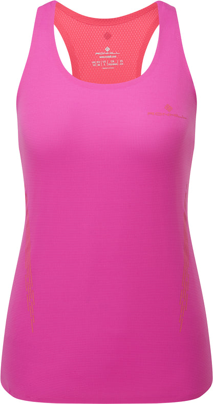 Ronhill Tech Race Womens Running Vest Tank Top - Pink
