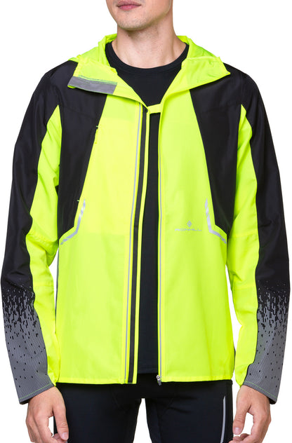 Ronhill Tech Reflect Mens Running Jacket - Yellow