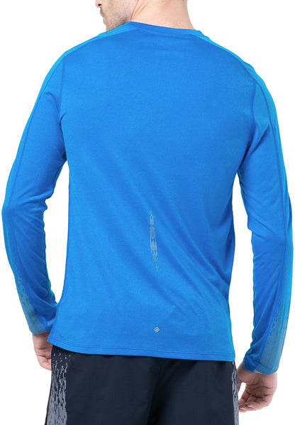 Ronhill Tech Reflect Long Sleeve Mens Running Top - Blue