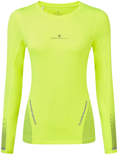 Ronhill Tech Reflect Long Sleeve Womens Running Top - Yellow