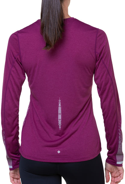Ronhill Tech Reflect Long Sleeve Womens Running Top - Purple