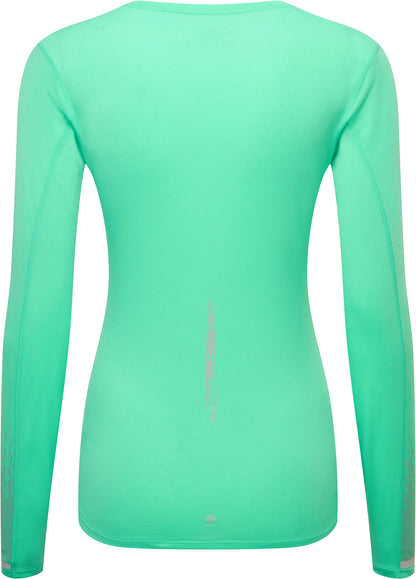 Ronhill Tech Reflect Long Sleeve Womens Running Top - Green