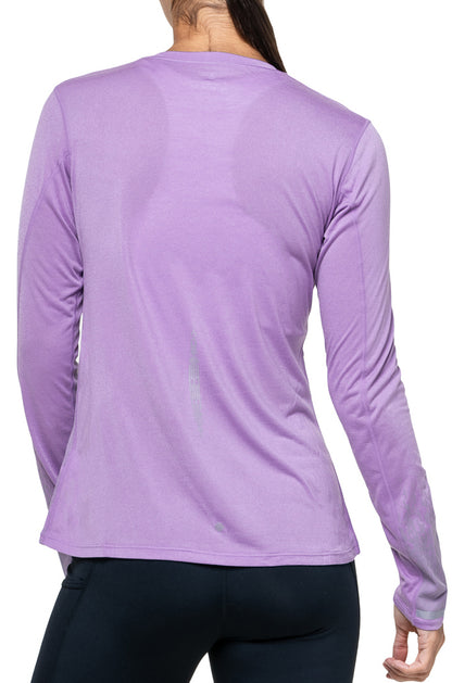 Ronhill Tech Reflect Long Sleeve Womens Running Top - Purple