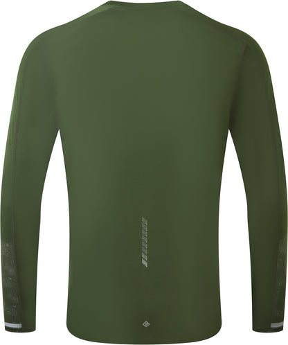 Ronhill Tech Reflect Long Sleeve Mens Running Top - Green