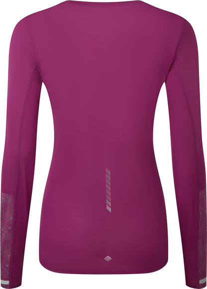 Ronhill Tech Reflect Long Sleeve Womens Running Top - Purple