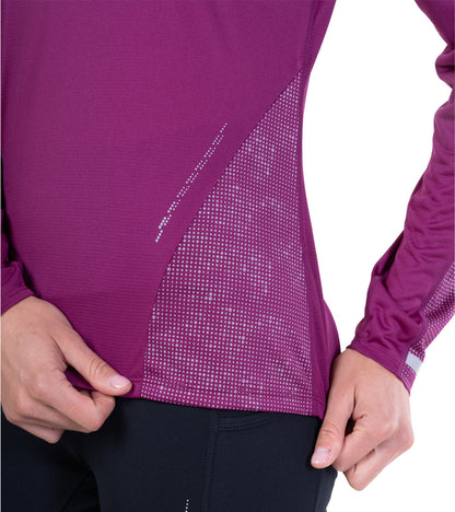 Ronhill Tech Reflect Long Sleeve Womens Running Top - Purple