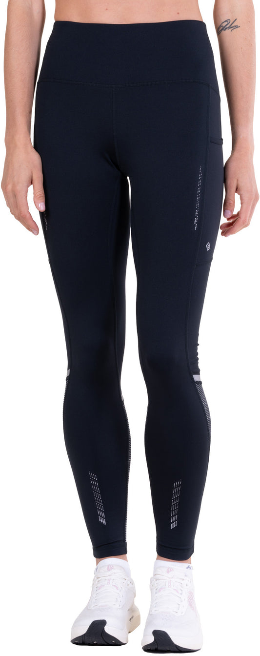 Ronhill Tech Reflect Womens Long Running Tights - Black