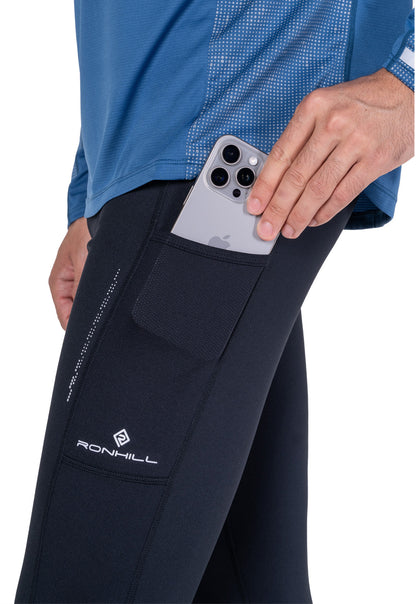 Ronhill Tech Reflect Mens Long Running Tights - Black