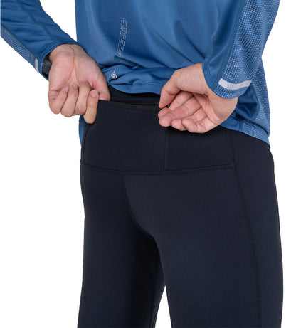 Ronhill Tech Reflect Mens Long Running Tights - Black