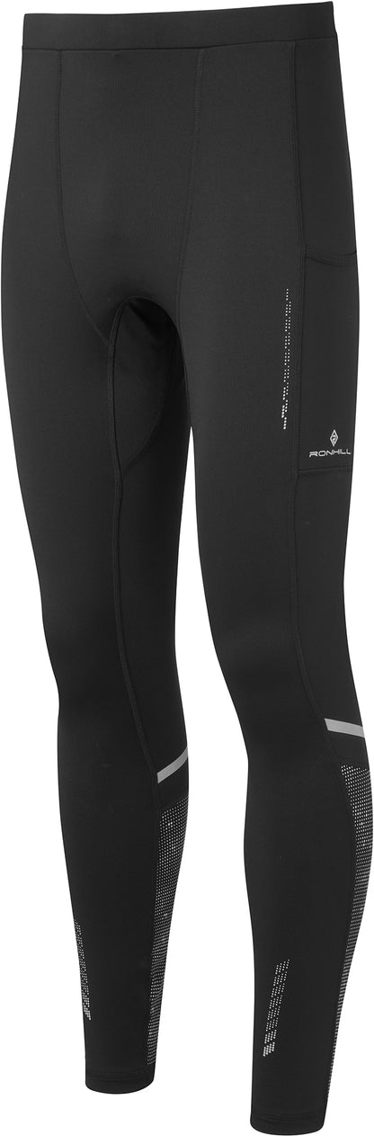 Ronhill Tech Reflect Mens Long Running Tights - Black