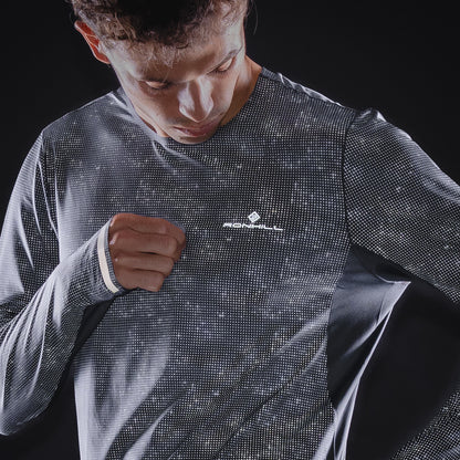Ronhill Tech Reflect Lux Long Sleeve Mens Running Top - Black