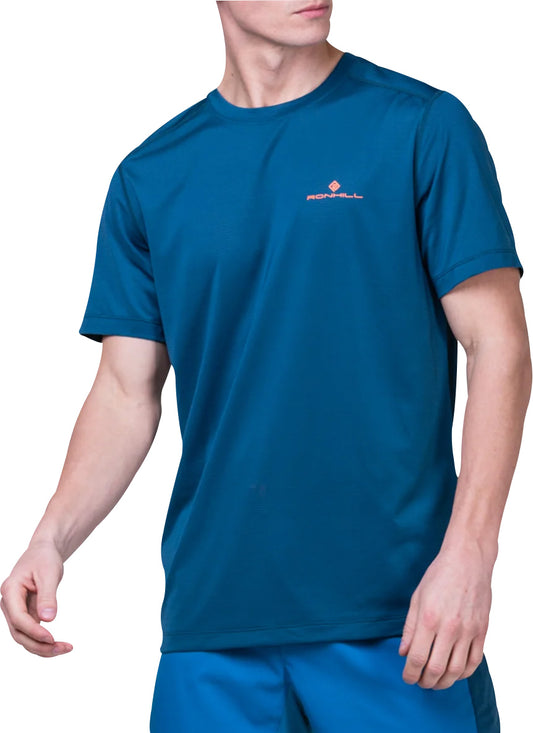Ronhill Tech Short Sleeve Mens Running Top - Blue