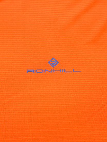 Ronhill Tech Short Sleeve Mens Running Top - Orange