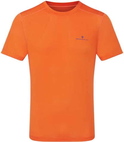 Ronhill Tech Short Sleeve Mens Running Top - Orange