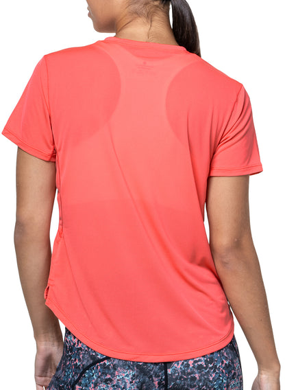 Ronhill Tech Short Sleeve Womens Running Top - Pink