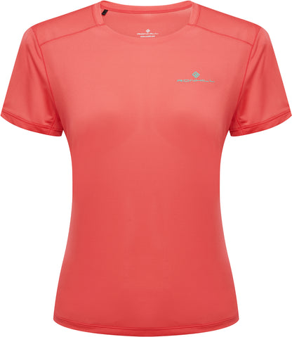 Ronhill Tech Short Sleeve Womens Running Top - Pink