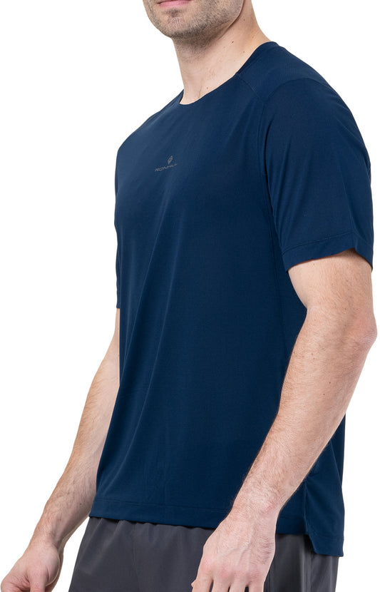 Ronhill Tech Short Sleeve Mens Running Top - Blue