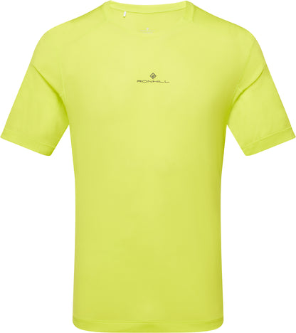 Ronhill Tech Short Sleeve Mens Running Top - Yellow