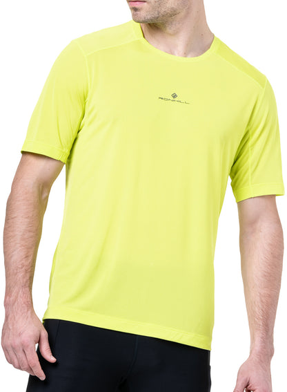Ronhill Tech Short Sleeve Mens Running Top - Yellow