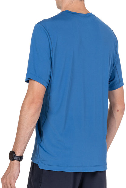 Ronhill Tech Short Sleeve Mens Running Top - Blue
