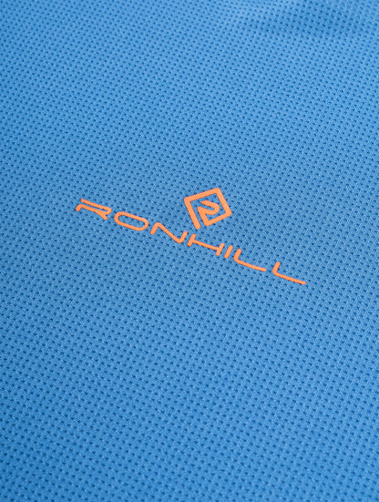 Ronhill Tech Short Sleeve Mens Running Top - Blue