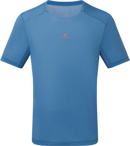 Ronhill Tech Short Sleeve Mens Running Top - Blue