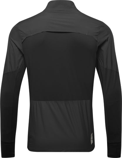Ronhill Tech Wind-Block Half Zip Long Sleeve Mens Running Top - Black