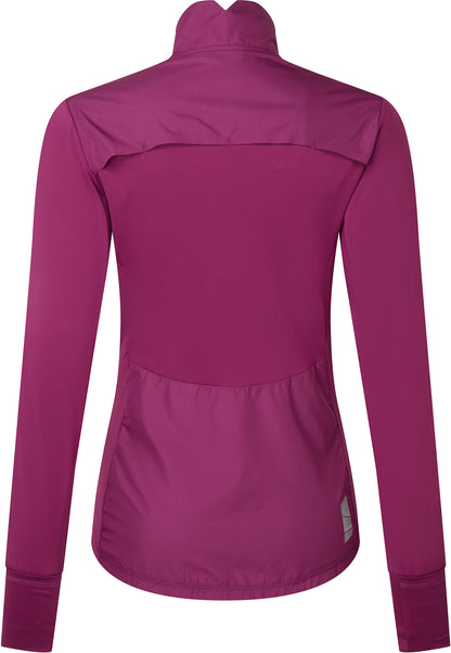 Ronhill Tech Wind-Block Half Zip Long Sleeve Womens Running Top - Purple