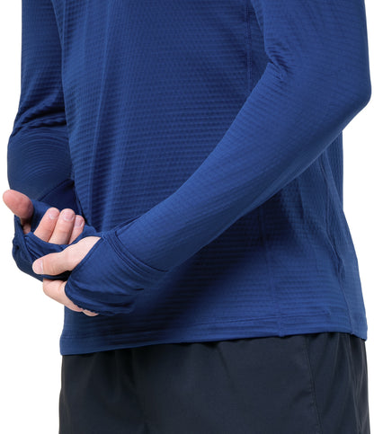 Ronhill Tech Winter Half Zip Long Sleeve Mens Running Top - Blue