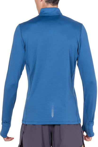Ronhill Tech Winter Half Zip Long Sleeve Mens Running Top - Blue