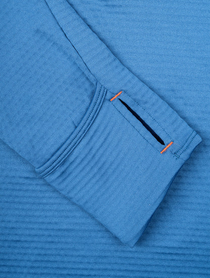 Ronhill Tech Winter Half Zip Long Sleeve Mens Running Top - Blue