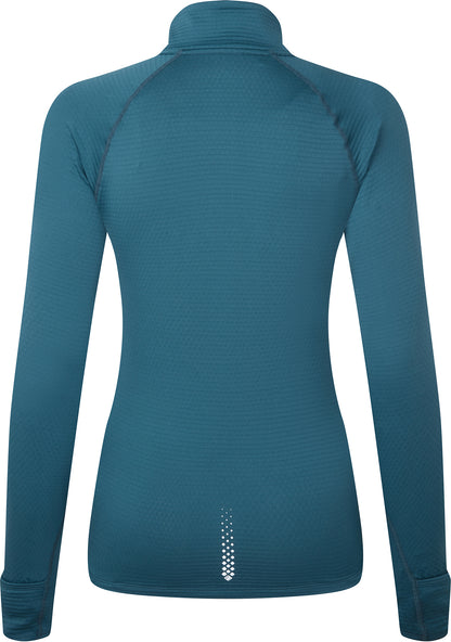 Ronhill Tech Winter Half Zip Long Sleeve Womens Running Top - Blue