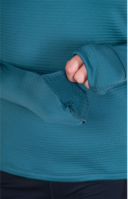 Ronhill Tech Winter Half Zip Long Sleeve Womens Running Top - Blue