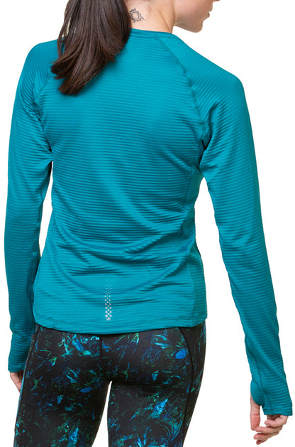 Ronhill Tech Winter Long Sleeve Womens Running Top - Blue
