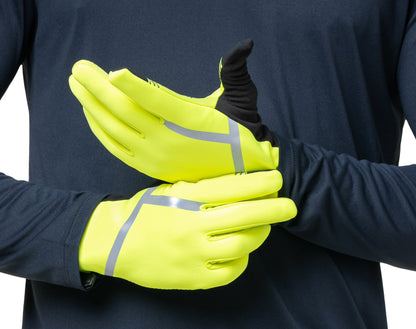 Ronhill Wind-Block Running Gloves - Yellow
