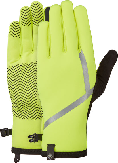 Ronhill Wind Block Running Gloves - Yellow