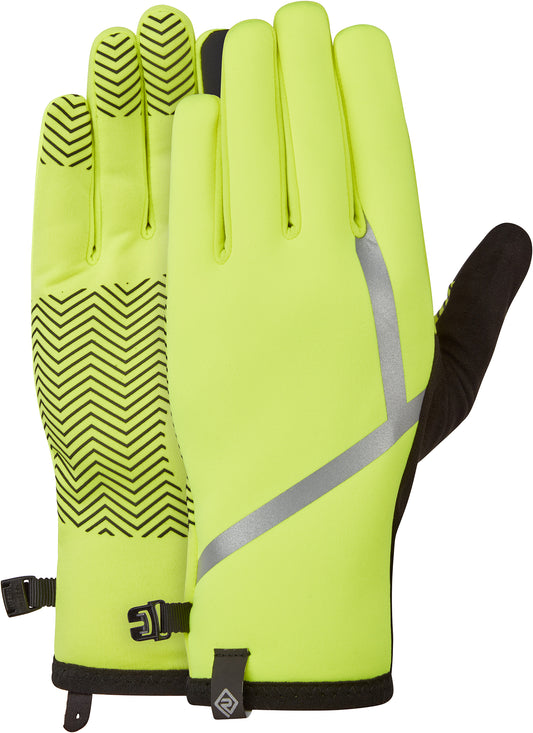Ronhill Wind Block Running Gloves - Yellow