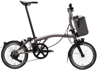 Brompton Electric T Line M 4-Speed Titanium Folding Bike - Titanium