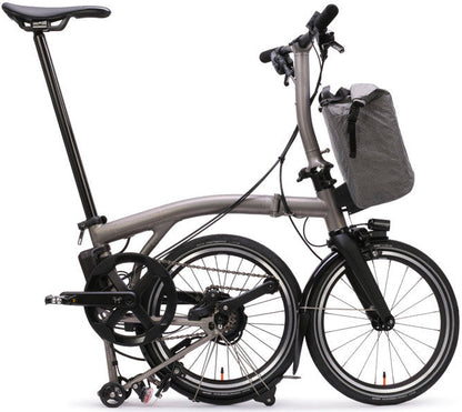 Brompton Electric T Line M 4-Speed Titanium Folding Bike - Titanium