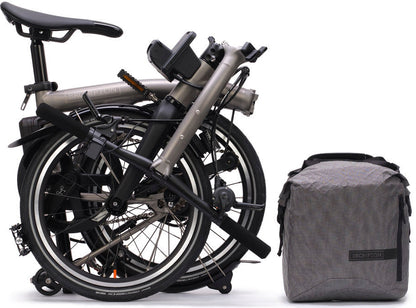 Brompton Electric T Line M 4-Speed Titanium Folding Bike - Titanium