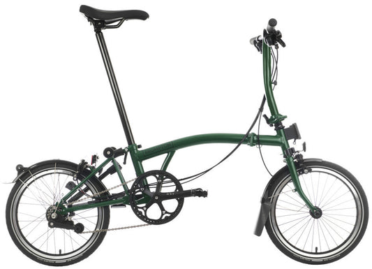 Brompton C Line M 6-Speed Black Edition Folding Bike - Racing Green