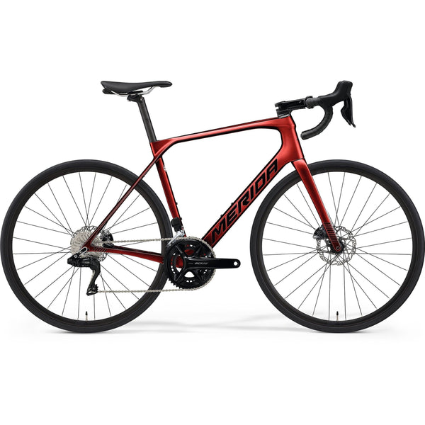 Merida Scultura Endurance 6000 Di2 Carbon Road Bike 2024 Burgundy & Start Fitness
