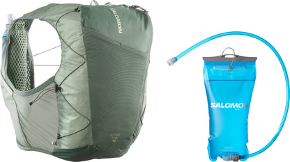 Salomon Active Skin 12 (Reservoir) Running Backpack - Green