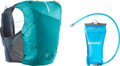 Salomon Active Skin 12 (Reservoir) Running Backpack - Green