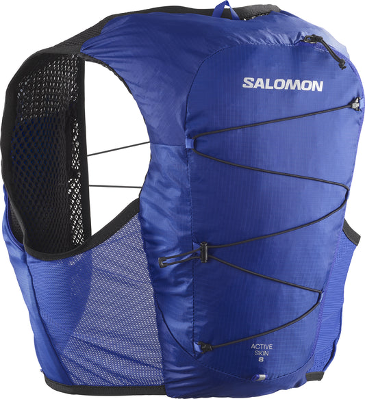 Salomon Active Skin 8 (No Flasks) Running Backpack - Blue