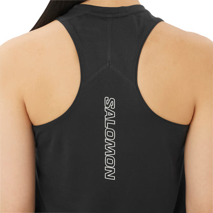 Salomon Sense Aero Womens Running Vest Tank Top - Black