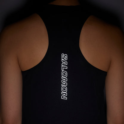 Salomon Sense Aero Womens Running Vest Tank Top - Black
