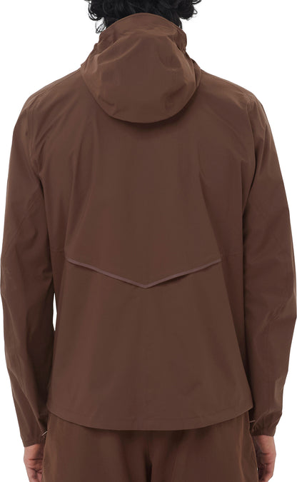 Salomon Bonatti Waterproof Mens Running Jacket - Brown