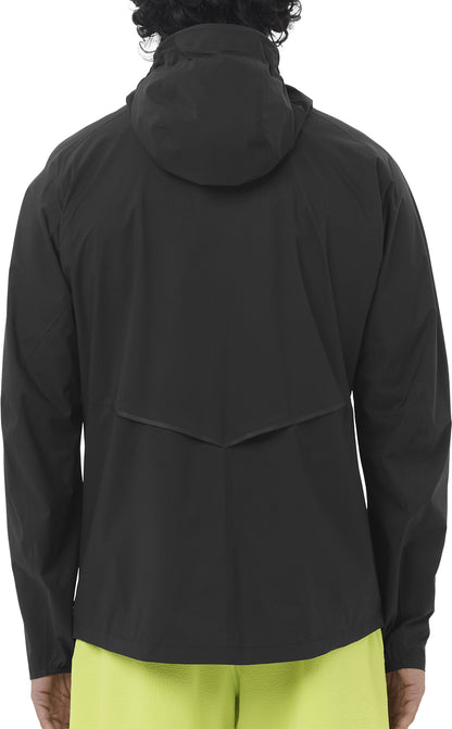 Salomon Bonatti Waterproof Mens Running Jacket - Black
