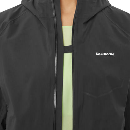Salomon Bonatti Waterproof Womens Running Jacket - Black